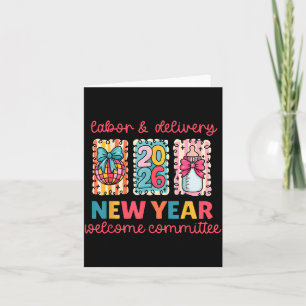Carte Comité d'accueil de la nouvelle année 2026 Travail