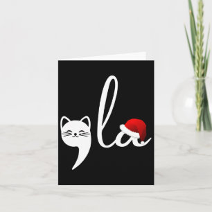 Carte Comma de chats amusants La Kamala Harris Noël Père
