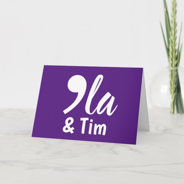 Carte Comma Kamala et Tim 2024 (Devant)