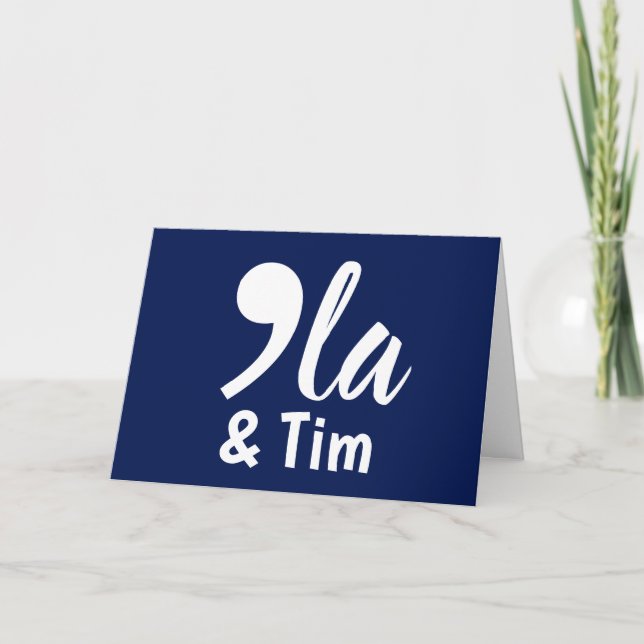 Carte Comma Kamala et Tim 2024 (Devant)