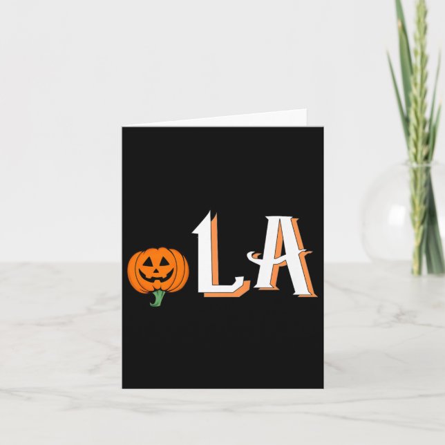 Carte Comma La Funny Kamala Harris 2024 Halloween Pumpki (Devant)