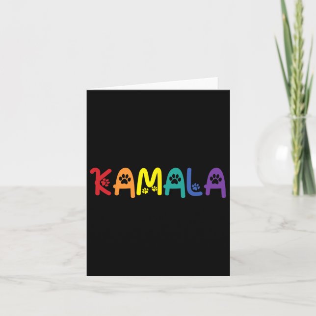 Carte Comma La Harris Funny Chat Lettres Lgbt Rainbow F (Devant)