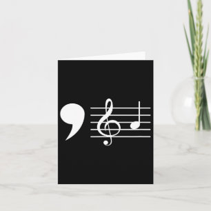 Carte Comma La Music Notes Kamala Harris Music Teacher E