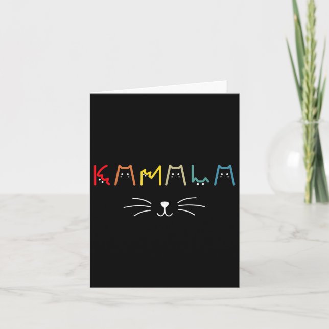 Carte Commala Lettres de chats amusantes positives (Devant)