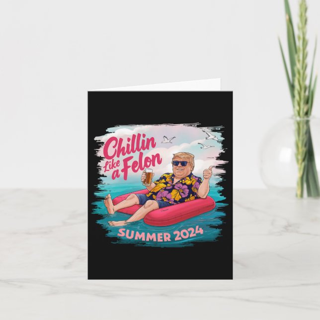 Carte Comme A Felon Trump Summer 2024 Beach (Devant)