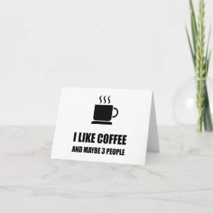Carte Comme Café Trois Personnes Drôle