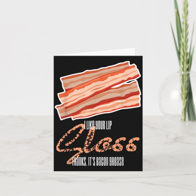 Carte Comme le gloss pour les lèvres graisse de bacon dr (Devant)