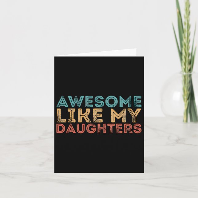 Carte Comme Mes Filles  (Devant)