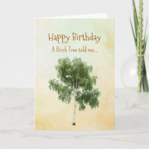 Carte Comme un Birch Tree Spirit Personnalités d'anniver