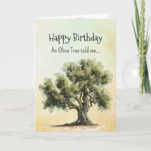 Carte Comme un Olive Tree Spirit Personnalités d'anniver