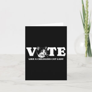 Carte Comme Une Femme Sans Enfant Qui Vote Drôle Kamala