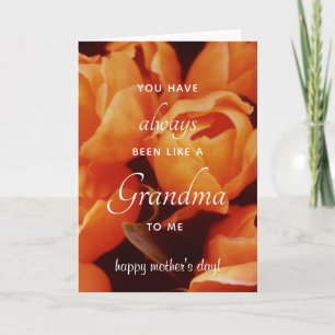Carte Comme une grand-mère pour moi Tulips Fête des Mère