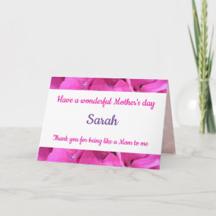 Carte Comme une Mère pour moi design