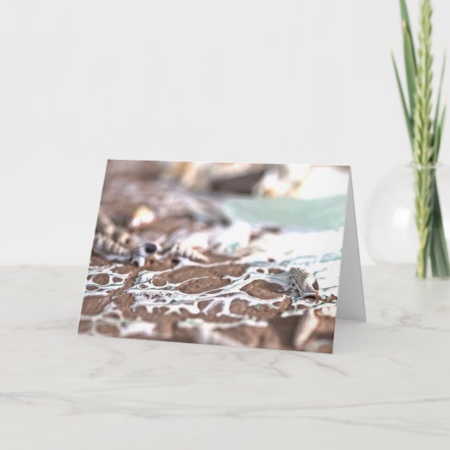 Carte Comme Une Vague Sur La Rive (Devant)