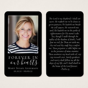 Carte commémorative Black Forever in Our Hearts