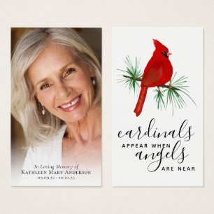 Carte commémorative cardinale photo complète