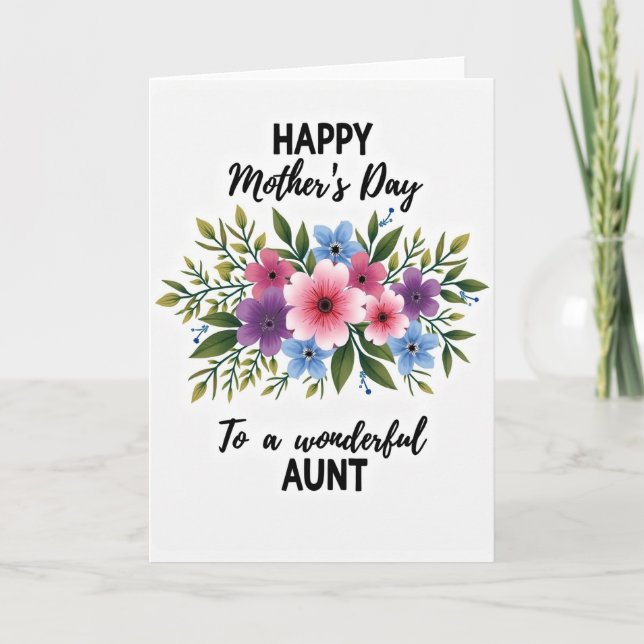 Carte commémorative Chevron Fleur (Devant)