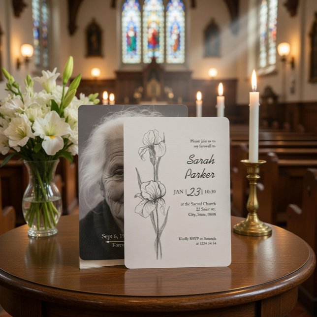 Carte commémorative de célébration de la vie de la (Créateur téléchargé)