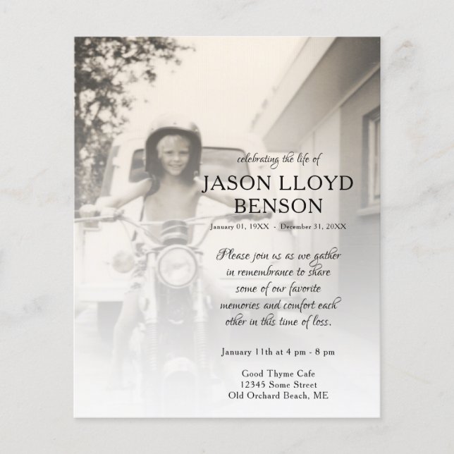 carte commémorative de la photo du côté gauche (Devant)