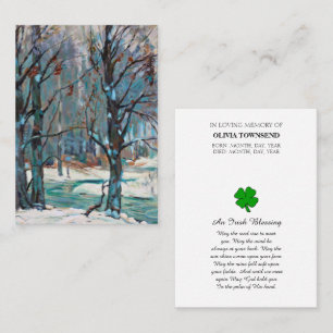 Carte commémorative de prière