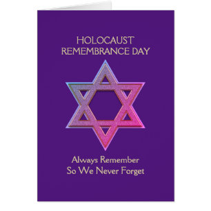 Carte commémorative du jour du Souvenir de l'Holoc