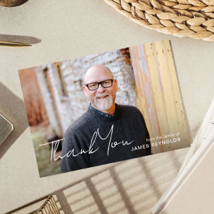 Carte commémorative Merci Sympathy