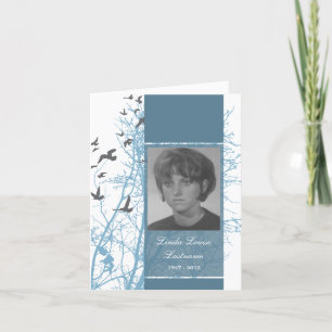 carte commémorative : oiseaux silhouscreen