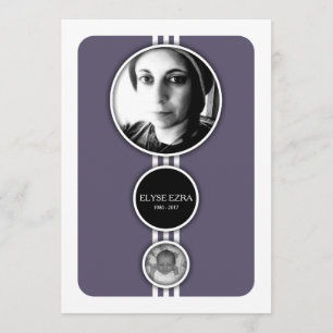 carte commémorative pourpre
