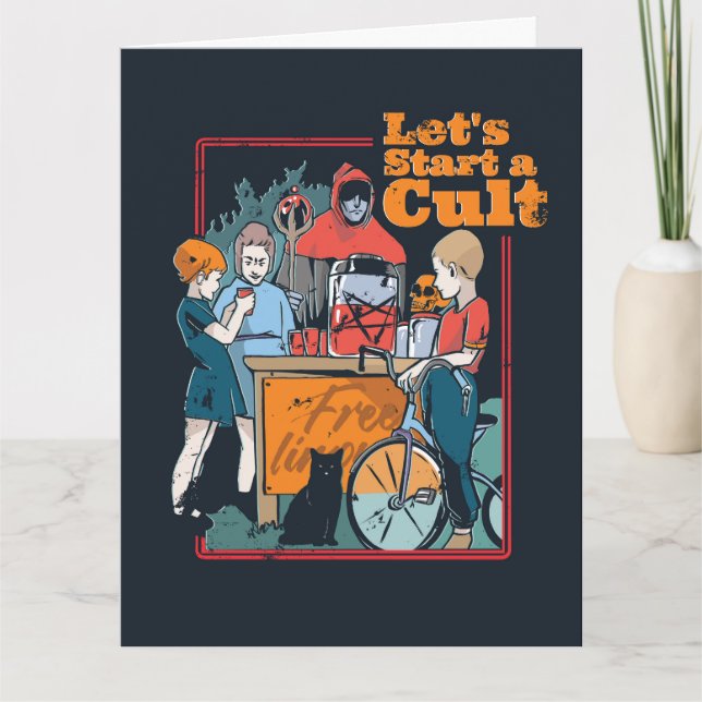 Carte Commençons un culte Éffrayant d'Halloween pour les (Devant)