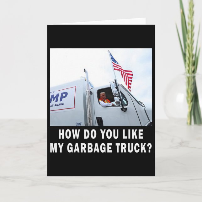 Carte Comment aimez-vous mon camion de garage votant Tru (Devant)