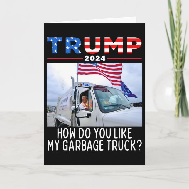 Carte Comment aimez-vous mon camion de garage votant Tru (Devant)