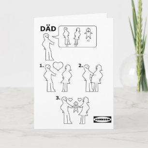 Carte Comment assembler une feuille d'instructions papa 