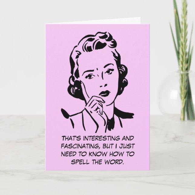 Carte Comment épeler la citation de procès-verbal (Devant)