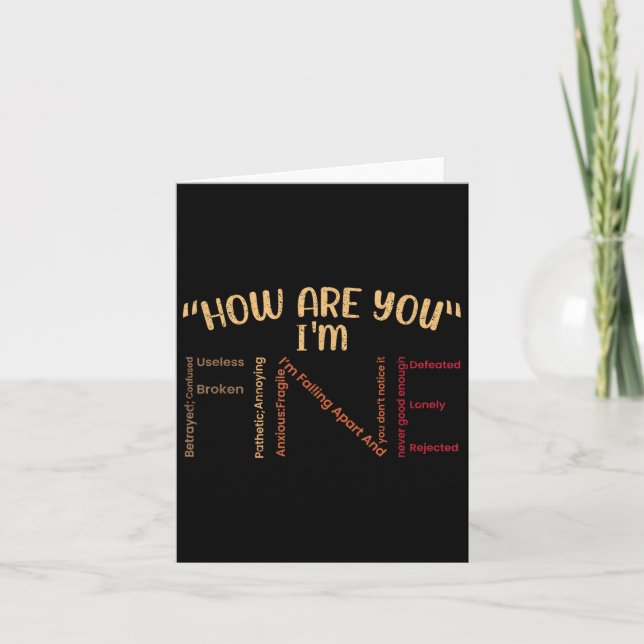 Carte Comment Es-Tu Im Fine Citation Motivationnelle (Devant)