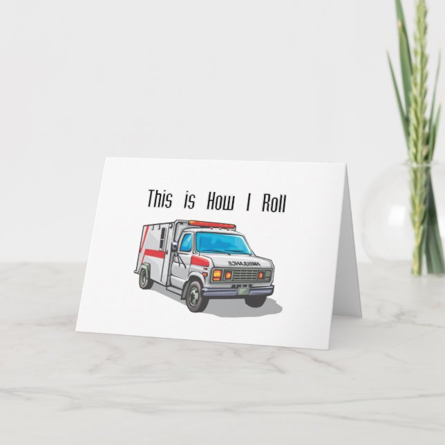 Carte Comment je fais rouler l'ambulance (Devant)