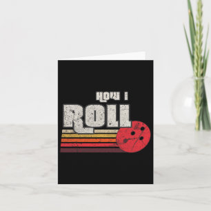 Carte Comment je roule Funny Graphic Bowling Strikes Lea