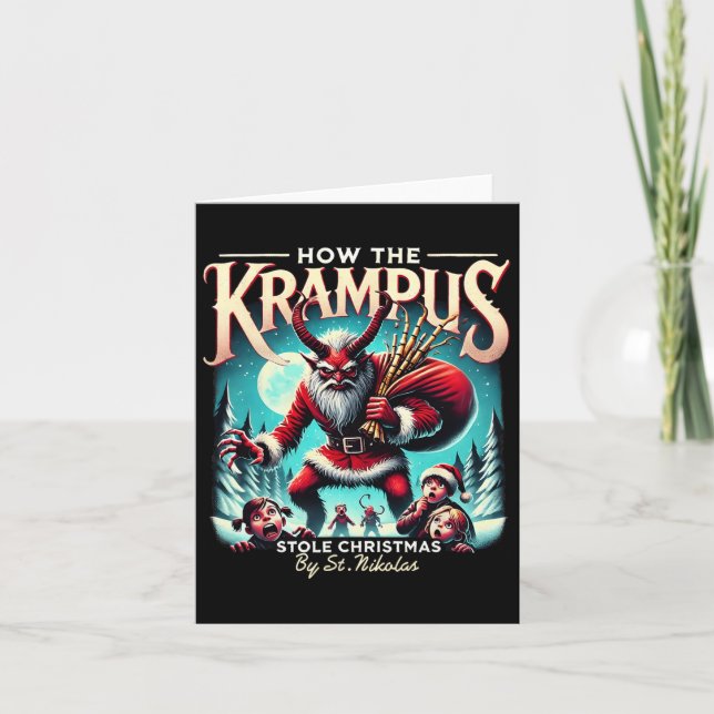 Carte Comment Le Krampus A Volé Le Krampus De Noël Arriv (Devant)