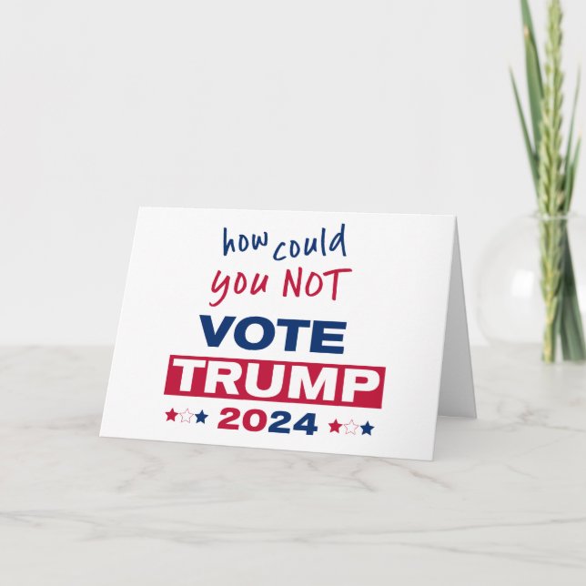Carte Comment ne pas voter TRUMP 2024 (Devant)