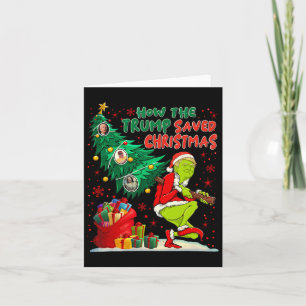 Carte Comment Trump a sauvé Noël drôle Trum de Noël