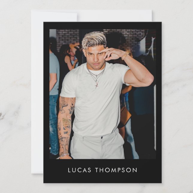 Carte Comp Acteur Homme Influenceur 5 Photo Code Q (Devant)