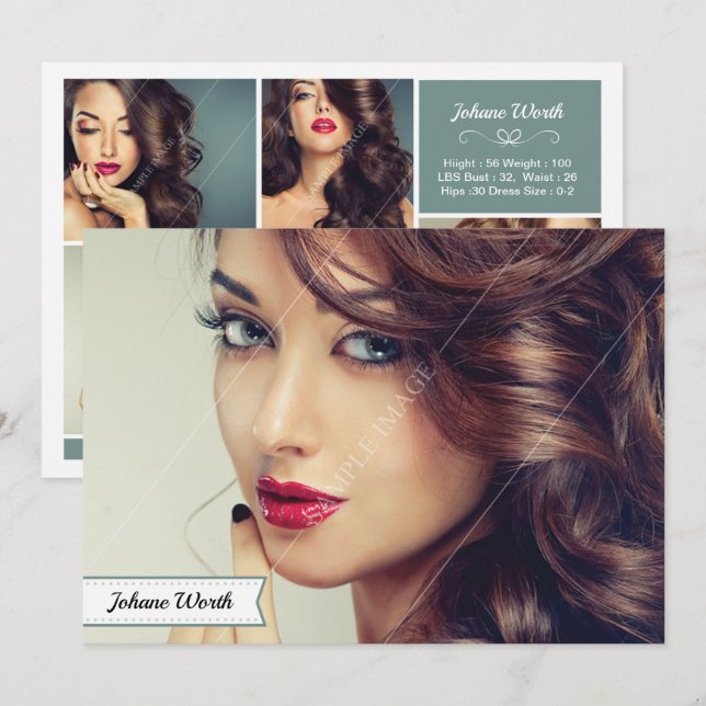 Carte Comp Acteur Modèle (Devant / Derrière)