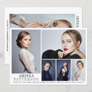 Carte Comp Acteur Modèle 6 Photo 5.5x7.5