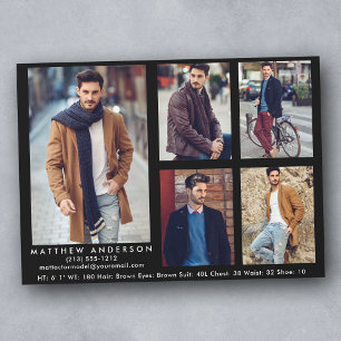 Carte Comp Acteur Modèle Noir - 5 photos