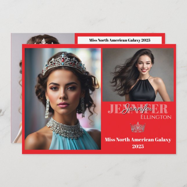 Carte Comp Autographe pour concours de frontière E (Devant / Derrière)