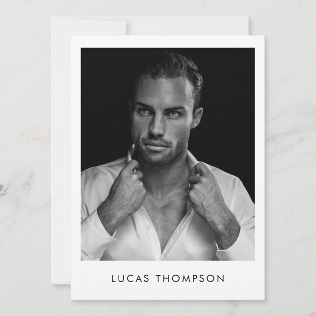 Carte Comp de l'acteur de modélisation masculine 5 (Devant)