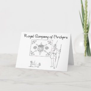 Carte Compagnie Royale d'Archers Scottie Dogs Écosse