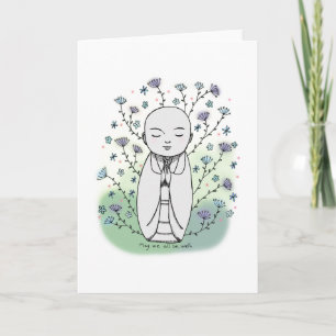 Carte Compassion Sympathy Jizo Japonais Baby Bouddha