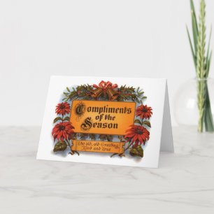 Carte Compliments de la saison