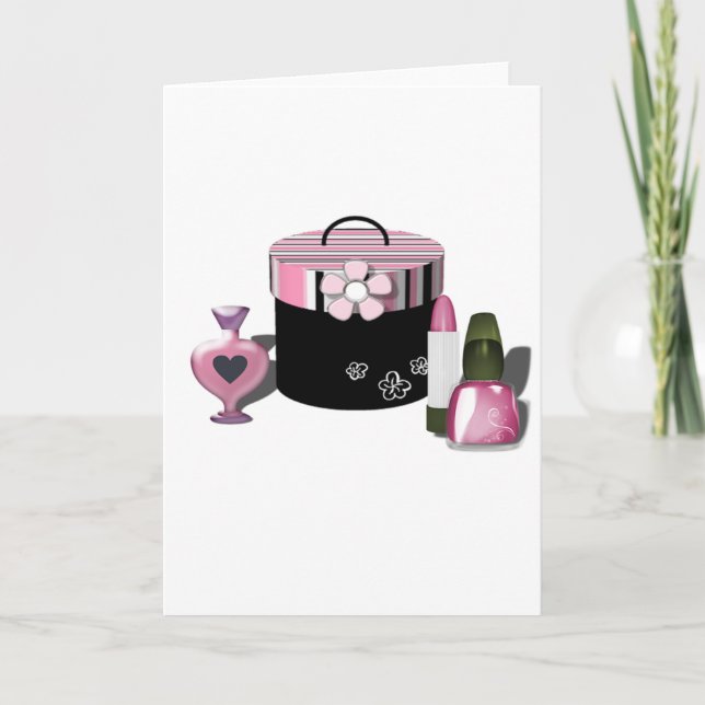 Carte Composez la fille de cosmétiques (Devant)