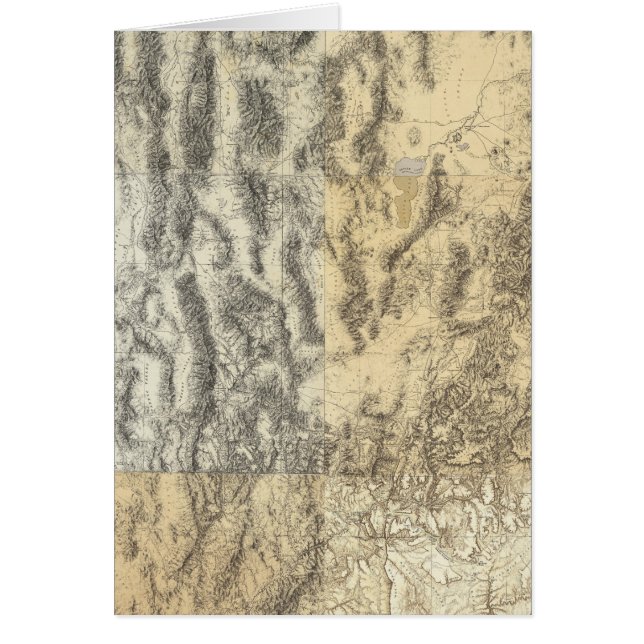 Carte composite de l'Arizona, du Nevada et de l'Ut (Devant)